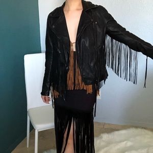 Vintage Van Buren Fringe Skirt